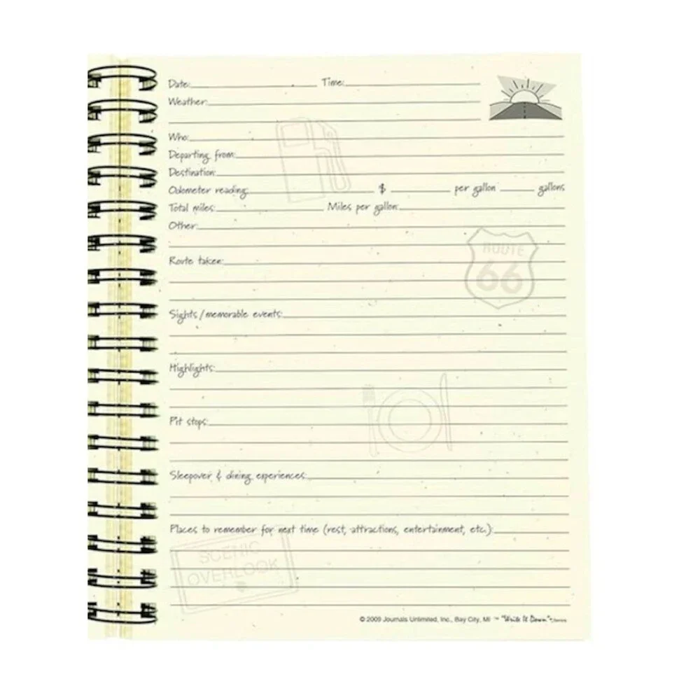 RV There Yet Write it Down Guided Road Trip Journal NWT